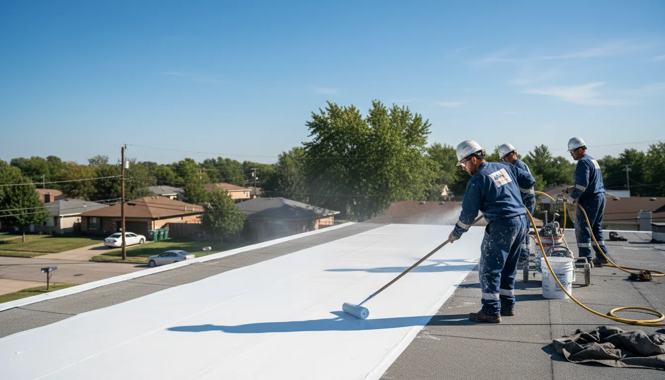 Commercial roof coating in Hartford, IL near me